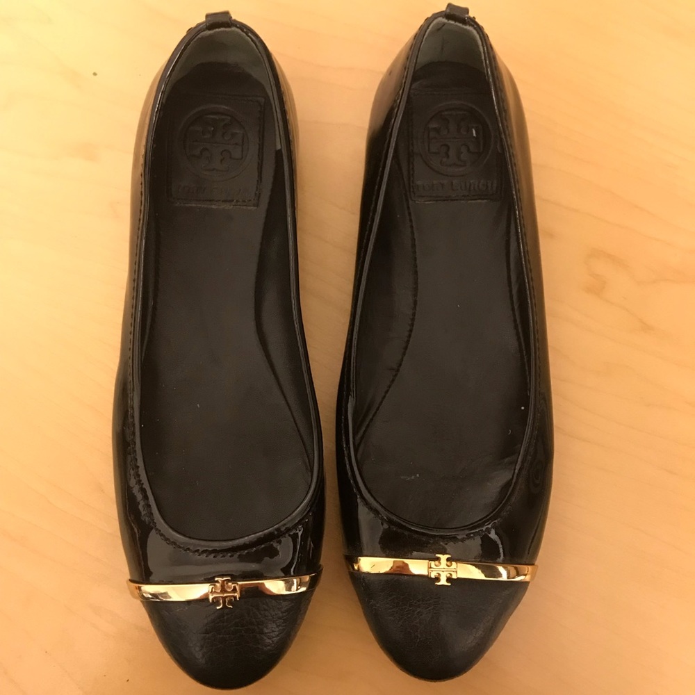 Tory Burch Pacey Cap-Toe Ballet Flats Size 6